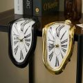 1/2PCS New Novel Surreal Melting Distorted Wall Clocks Surrealist Salvador Dali Style Wall Watch Decoration Gift Home Garden. 