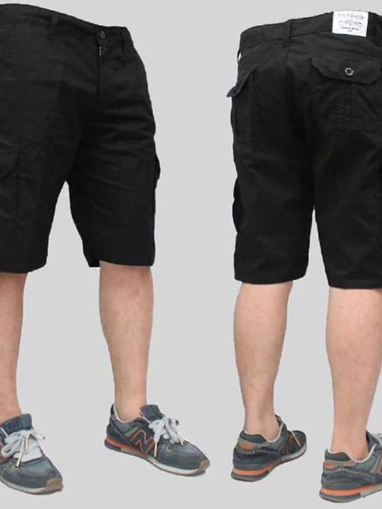BLACK%20Short%20Pants%20with%20Pockets%20Male%20Khaki%20Skinny%20Half%20Pants%20-%20Image%202