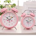 New Korean Style Metal Alarm Clock Double Bell Candy Color Children Student Bedside Alarm Clock8819 4Inch8820.