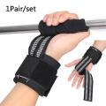 Gym Weight Lifting Strap Wrist Band Non-slip Booster Band Fitness Bandage.