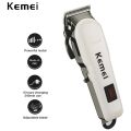 Kemei KM-809A Professional Hair Clipper LCD Display Household Rechargeable Trimmer Haircut Clipper Cutter Styling Tool. 