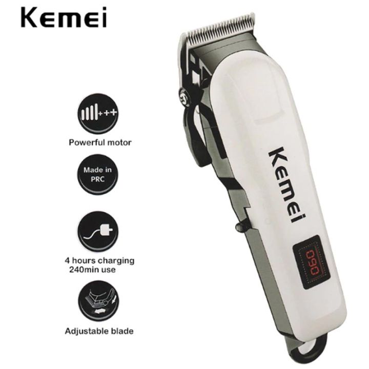 KEMEI%20KM-809A%20Rechargeable%20Digital%20Display%20Professional%20Hair%20Clipper%20&%20Beard%20Trimmer%20-%20Image%205