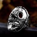 15 Styles for Choose Stainless Steel Vintage Hannya Oni Ring Japan Tengu Skull Skeleton Mask Ring Gothic Punk Rock Biker Jewelry.