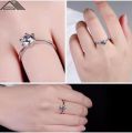 American diamond cut Zircon Stone Simple Gorgeous Finger Ring / Ring for girls.
