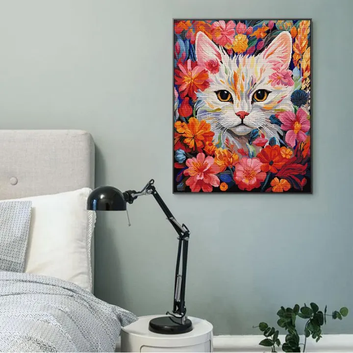 Cat%20in%20Flower%20Animal%20Pattern%20Cross%20Stitch%20Kit%20Aida%2014CT%2016CT%2011CT%20White%20Counted%20Printed%20Fabric%20Embroidery%20DIY%20Home%20Decor%20Crafts%20Vnce%20Lncei%20-%20Image%204