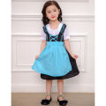 DSstyles Kids Girls Oktoberfest Costume Traditional Bavarian German Dirndl Dress Little Girl Stage Performance Costume.