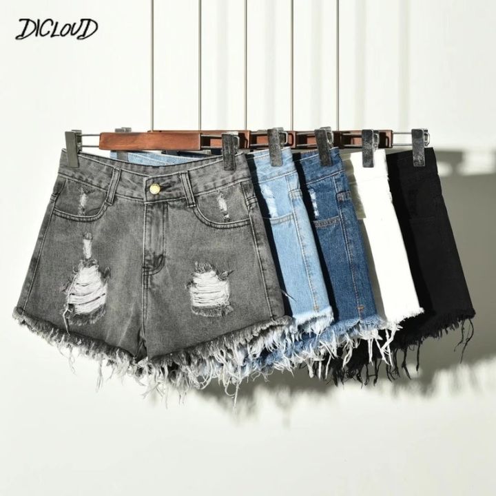 Hole%20Irregular%20Large%20Size%20Denim%20Shorts%20Female%20Jeans%20Women%20High%20Waisted%20Short%20New%20Femme%20Push%20Up%20Skinny%20Slim%20Denim%20Shorts%204XL%20-%20Image%203