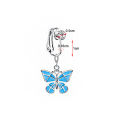 Faux Belly Ring Snake Belly Piercing Clip on Umbilical Navel Belly Button Cartilage Clip on Earrings Body Jewelry.