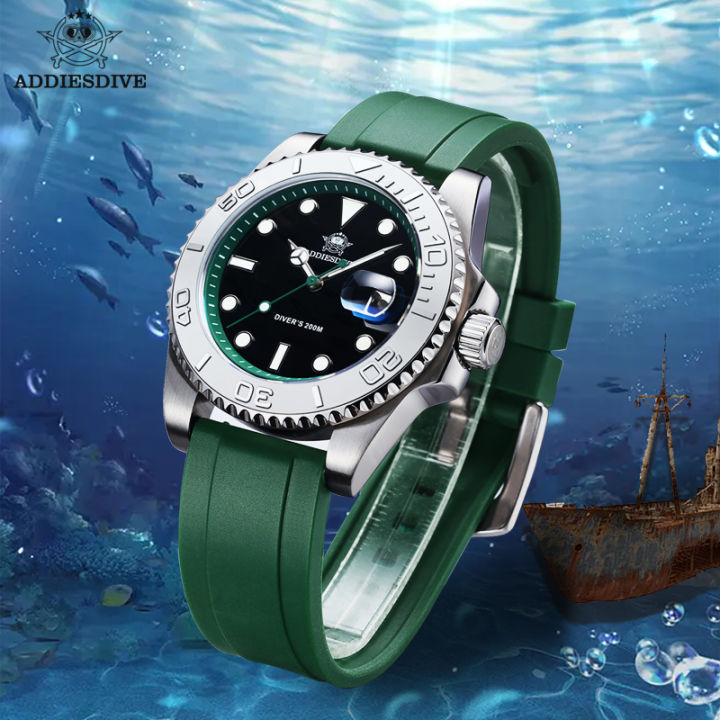 ADDIESDIVE%20AD2040%20TOP%20Brand%20Men%20Watch%20Calendar%20Display%20Luminous%2020Bar%20Diver%20Quartz%20Rubber%20Silicone%20Quartz%20Watch%20Reloj%20Hombre%20-%20Image%202