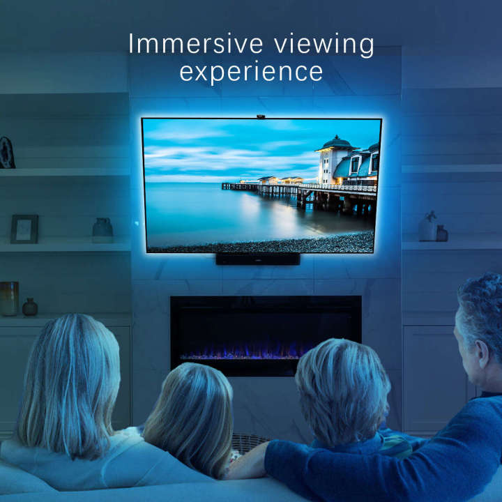 backlight sensor color selection TV background APP music rhythm atmosphere light strip 55-75 inches
