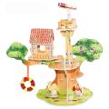 【GlobalGlamour】New DIY 3D Catle Model Aembling Puzzle Early Learning Toy. 