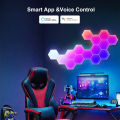 Tuya Quantum Lamp Smart APP WIFI Bluetooth Night Light LED Hexagon Panel Lamps Voice Control Induction Neon Light DIY Wall Light. 
