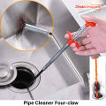 Pipe Cleaner Four-claw Extractor Dredging Artifact Pipe Cleaner Four-claw Extractor Cleaning Flue-Hoses & Pipes-Nr Mart. 