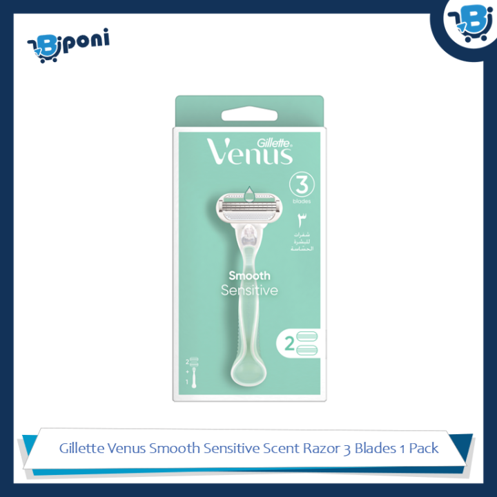 Gillette Venus Smooth Sensitive Scent Razor 3 Blades 1 Pack