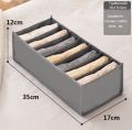 Premium Quality 7S Grid Cloth Organizer Box Closet Storage drawer divider storage organizer Box. 