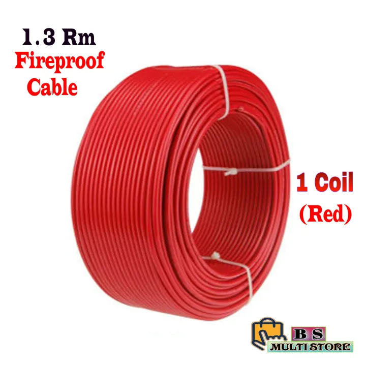 1.3%20rm%20Electric%20Cable%20Fireproof%20Red/Black%20Color%20(1%20coil)%201pcs%20Electric%20Tester%20Free%20-%20Image%202