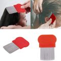 Long Teeth Hair Lice Comb Stainless Steel Flea Nit Dust Removal Super Fine Brush Long Teeth Hair Lice Comb Density Teeth Brush.