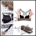 4 Colors Sexy Lace Women Front Closure Bra Seamless Beautiful back Leopard Print Youth Girl Push Up Lingerie Comfort Wireless Youth Bralette Underwear.