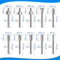 （New）20Pc H Router Carbide Engraving Bit for Dremel Router Bit et 1/8 Inch(3mm) hank for Dremel Proxxon Rotary Tool. 