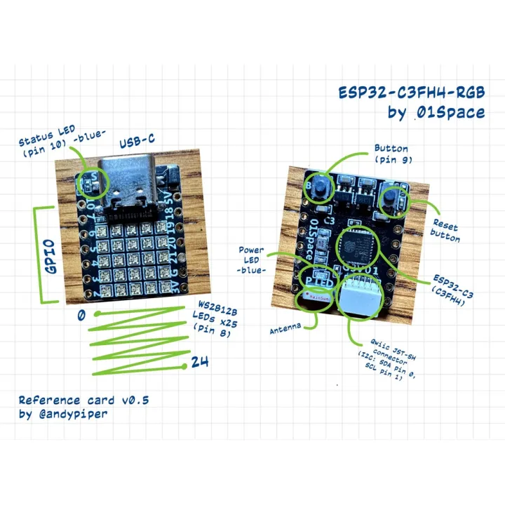 ESP32%20C3%20Development%20Board%20C3FH4%20RGB%20Development%20Board%20RISC-V%20WiFi%20Bluetooth%20IoT%20Development%20Board%20PCB%20Compatible%20for%20Python%20-%20Image%207