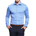Light sky blue Cotton Long Sleeve Formal Shirt for Men. 
