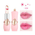 Emaymei Jelly Lip Balm Lipstick Flower Temperature Color Changing Lip Gloss Transparent Long Lasting Lipstick Moisturizer Makeup. 