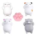5pcs Squishy Kawaii Cat Mini Squishies Stress Mochi Squishy Toys Mochi Squishies Animal Cat Stress Mochi Animal Toy Gift for Kid.