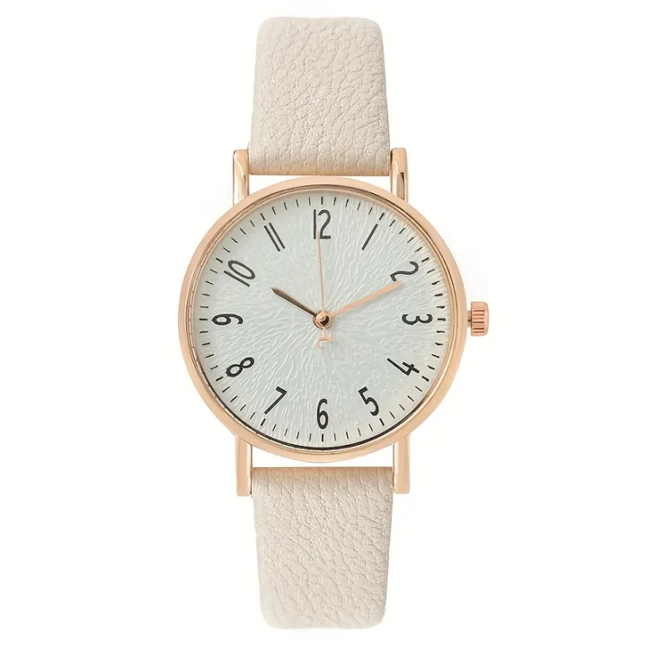 Women's%20Watch%20Casual%20Round%20Pointer%20Quartz%20Watch%20Textured%20Dial%20Analog%20PU%20Leather%20Wrist%20Watch%20-%20Image%209