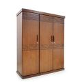 Wood Almirah A-790 3 Shutter Finishing Smoothly.