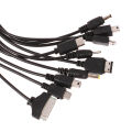 1Pc 10 In 1 Micro USB Multi Pin Cable Charger Universal USB Adapter Cable Data Wire Cord Multifunction Data Transfer Cable. 