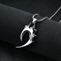 Fashion New Pendant Necklace Men Punk Trendy Simple Stainless Steel Chain. 