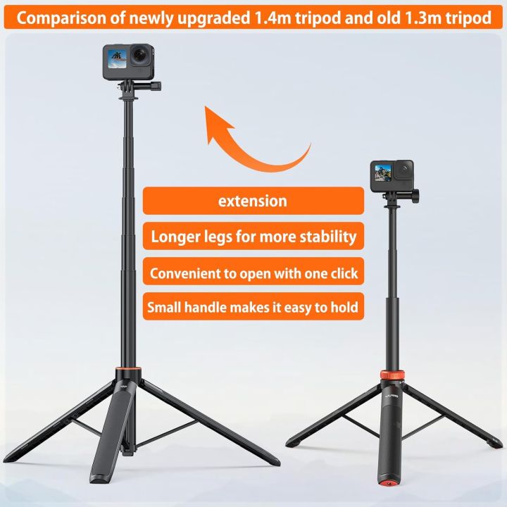 VRIG%20TP-21%20Selfie%20Stick%20Tripod%201.4M%20Action%20Camera%20for%20Insta360%20GoPro%20Hero%2010%209%208%207%20AKASO%20SJCAM%20OSMO%20Action%20Cameras%20-%20Image%202