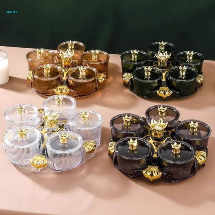 Divided%20Serving%20Tray%20Portable%20Decorative%20Appetizer%20Tray%20Rotatable%20Snack%20Platter%20for%20Cakes%20Cookies%20-%20Image%205