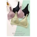 S-XXL Japanese SUJI Invisible-button black-technology bra suit, jelly strip soft support, bra+panties. 