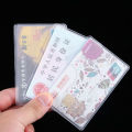 Transparent Cover Silicone Plastic-Cardholder Case 6 pcs Protect Cards Student Cardholder. 