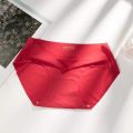 ICE SILK Seamless Soft Comfortable Panties Women's Underwear - Red Color. 