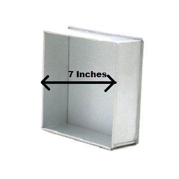Square Cake Mold 7 inch 2 Pounds shape cake decoration mold Aluminum