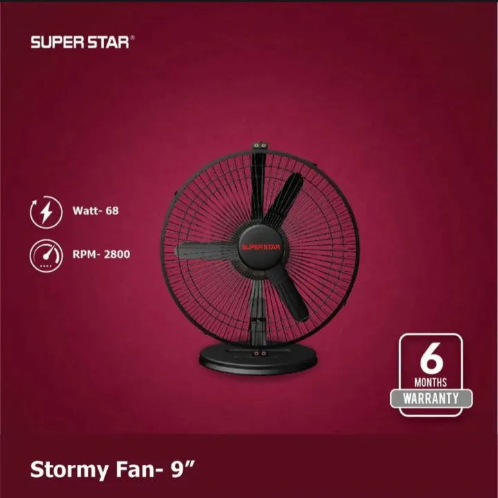 Super Star Fan 9 Inch High-speed | Daraz.com.bd