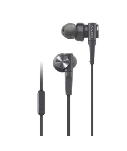 thumbnail image 2 of Sony MDR-XB55AP In-Ear Headphones With Bass Booster, Mic & Remote – 3.5mm Wired, Black/Grey 2 of 5