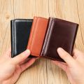 Cross border genuine leather men's wallet, intage genuine, 30% off anti-theft brush wallet, handmade large capty multitional coin purse. 