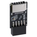 Internal USB Port Cards-1 * USB 2.0 Front Panel Header-black. 
