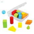 Montessori Mathematical Teaching Aids Educational Geometric Solid Blocks for Activity. 