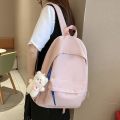 Student School Bag Women's Simple Large Capacity Men's Backpack Japanese Casual Travel Backpack High School College Student School Bag.