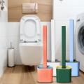 Exceotional Quality - Silicon Toilet Brush with Creative Cleaning Brush to Toilet Brush Holder - Innovative Design - Exclusive Experience. 