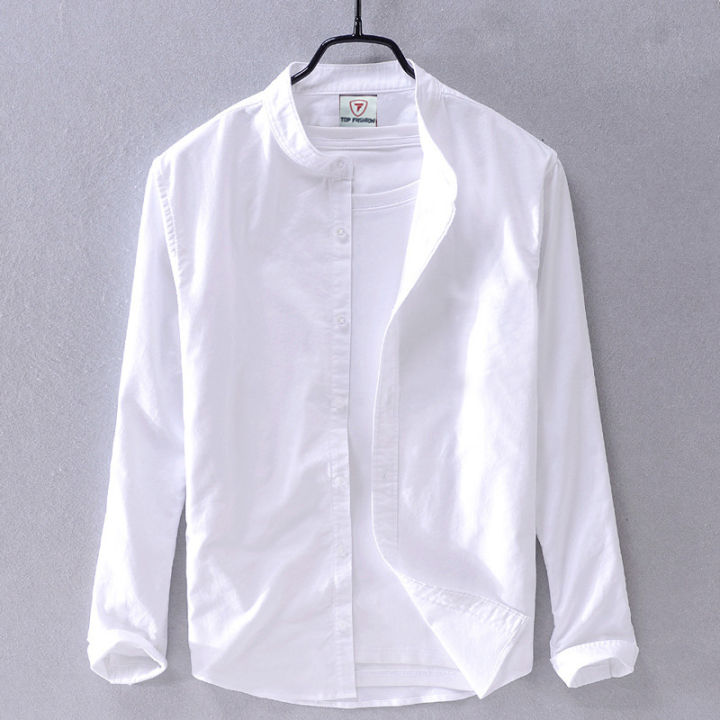 New%20White%20Shirt%20Men's%20Stylish%20&%20Fashionable%20Trendy%20Good%20Looking%20Long%20Sleeve%20Formal%20Shirt%20-%20Image%202