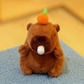 Simulation Capybara Plush Pink Capybara Plush Pendant Persimmon Fluffy Capybara Plush Keyring Bubble Cartoon Capybara Plushie Doll Christmas Gift. 