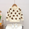 Girls' suit spring and autumn 2023 new foreign fashion baby girl spring children's floral bow two-piece set. 