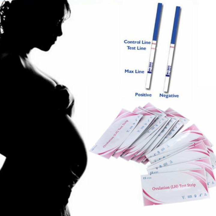 20 Pcs Fertility Ovulation (L H) Test Strips Early Home Urine Testing Paper