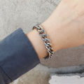 MICCI Wholesale Custom Wide Thick Belt Chain Bracelet Women 18K Gold Plated Stainless Steel Inspired Woven Mesh Bracelet.