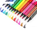 12/24 colors set AIHAO Colored pen colored seal stamp washable markers seal watercolor pen thick head brush drawing pen tool set students children stationery gift. 